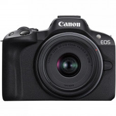 бездзеркальний фотоапарат Canon EOS R50 kit RF-S 18-45mm IS STM + RF-S 55-210mm IS STM Black (5811C034)