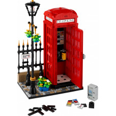 Блоковый конструктор LEGO Красная лондонская телефонная будка (21347)