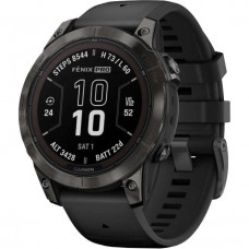 Смарт-часы Garmin Fenix 7 Pro Sapphire Solar Carbon G. DLC Tit. with Black Band (010-02777-10/11/54)