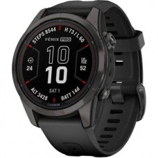 Смарт-часы Garmin Fenix 7S Pro Sapphire Solar Carbon G. DLC Tit. with Black Band (010-02776-10/11/54)