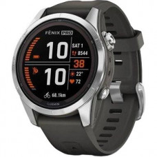 Смарт-часы Garmin Fenix 7S Pro Solar Silver w. Graphite Band (010-02776-00/01)