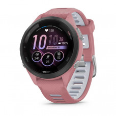 Смарт-часы Garmin Forerunner 265S Black Bezel w. Светлый коричневый случай и яркий фонарь/Whitestone S. Band (010-02810-05/15/55