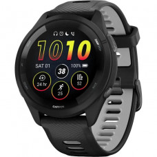 Смарт-часы Garmin Forerunner 265 Black Bezel and Case w. Black/Powder Gray Silicone Band (010-02810-00/10/50)