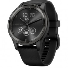 Смарт-часы Garmin Vivomove Trend Slate S. Steel Bezel with Black Case and S. Band (010-02665-00)