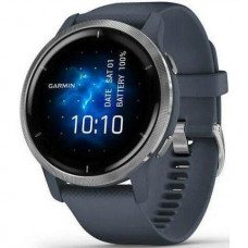 Смарт-часы Garmin Venu 2 Silver Bezel with Granite Blue Case and Silicone Band (010-02430-10/00)