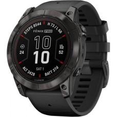 Смарт-часы Garmin Fenix 7X Sapphire Solar Carbon G. DLC Tit. with Black Band (010-02778-10/11/54)