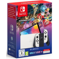 Портативная игровая приставка Nintendo Switch OLED with White Joy-Con Mario Kart 8 Deluxe Bundle
