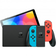 Портативная игровая приставка Nintendo Switch OLED with Neon Blue и Neon Red Joy-Con (045496453442)