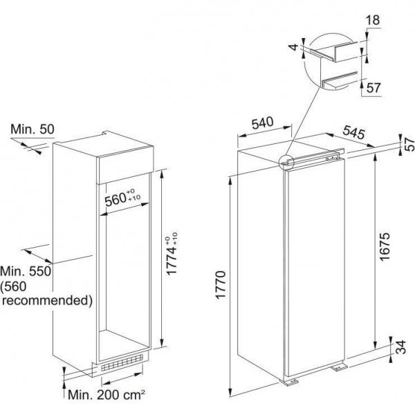 Морозильная камера Franke FSDF 330 NF NE E (118.0696.720)