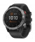 Смарт-часы Garmin Fenix 6 Solar Silver with black band (010-02410-00)