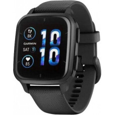 Смарт-часы Garmin Venu Sq 2 – Music Edition Slate Aluminum Bezel with Black Case and Silicone Band (010-02700-00/10/80