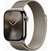 Смарт-часы Apple Watch Series 10 GPS + Cellular 42mm Natural Titanium Case w. Natural Milanese Loop (MWXF3)