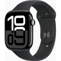 Смарт-часы Apple Watch Series 10 GPS 46mm Jet Black Alu. Case w. Black Sport Band - S/M (MWWP3)