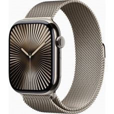 Смарт-часы Apple Watch Series 10 GPS + Cellular 46mm Natural Titanium Case w. Natural Milanese Loop - S/M (MC7Q4)