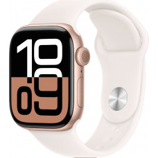 Смарт-годинник Apple Watch Series 10 GPS 42mm Rose Gold Alu. Case w. Light Blush Sport Band - S/M (MWWH3)