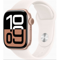 Смарт-часы Apple Watch Series 10 GPS + Cellular 42mm Rose Gold Alu. Case w. Light Blush Sport Band - M/L (MWXA3)