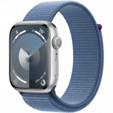 Смарт-часы Apple Watch Series 9 GPS 45mm Silver Aluminum Case w. Winter Blue S. Loop (MR9F3)