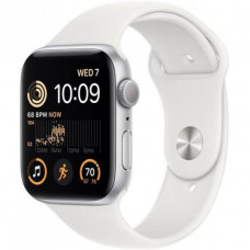 Смарт-часы Apple Watch SE 2 GPS 44mm Silver Aluminum Case with White Sport Band (MNK23)