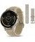 Смарт-годинник Garmin Venu 3S Soft Gold S. Steel Bezel w. French Gray Case and Leather Band (010-02785-55)