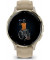 Смарт-годинник Garmin Venu 3S Soft Gold S. Steel Bezel w. French Gray Case and Leather Band (010-02785-55)