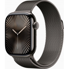 Смарт-часы Apple Watch Series 10 GPS + Cellular 42mm Slate Titanium Case w. Slate Milanese Loop (MX053)