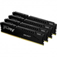 Пам'ять для настільних комп'ютерів Kingston FURY 64 GB (4x16GB) DDR5 5200 MHz Beast Black (KF552C40BBK4-64)