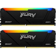 Пам'ять для настільних комп'ютерів Kingston FURY 64 GB (2х32GB) DDR4 3200 MHz Beast RGB (KF432C16BB2AK2/64)