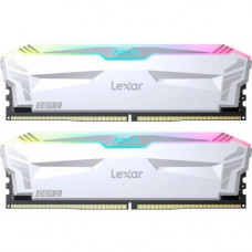 Пам'ять для настільних комп'ютерів Lexar 32 GB (2x16GB) DDR5 6400 MHz Ares Gaming White RGB (LD5EU016G-R6400GDWA)