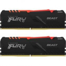 Пам'ять для настільних комп'ютерів Kingston FURY 16 GB (2x8GB) DDR4 3733 MHz Beast RGB (KF437C19BBAK2/16)