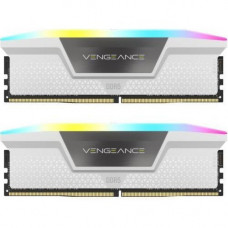 Пам'ять для настільних комп'ютерів Corsair 64 GB (2x32GB) DDR5 6000 MHz Vengeance RGB White (CMH64GX5M2B6000C40W)