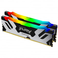 Пам'ять для настільних комп'ютерів Kingston FURY 32 GB (2x16GB) DDR5 8000 MHz Renegade Silver/Black RGB (KF580C38RSAK2-32)