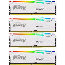 Пам'ять для настільних комп'ютерів Kingston FURY 128 GB (4x32GB) DDR5 5600 MHz Beast White RGB (KF556C40BWAK4-128)