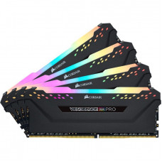 Пам'ять для настільних комп'ютерів Corsair 32 GB (4x8GB) DDR4 3200 MHz Vengeance RGB PRO (CMW32GX4M4C3200C16)