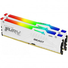 Память для настольных компьютеров Kingston FURY 32GB (2x16GB) DDR5 6000MHz Beast RGB White (KF560C30BWAK2-32)