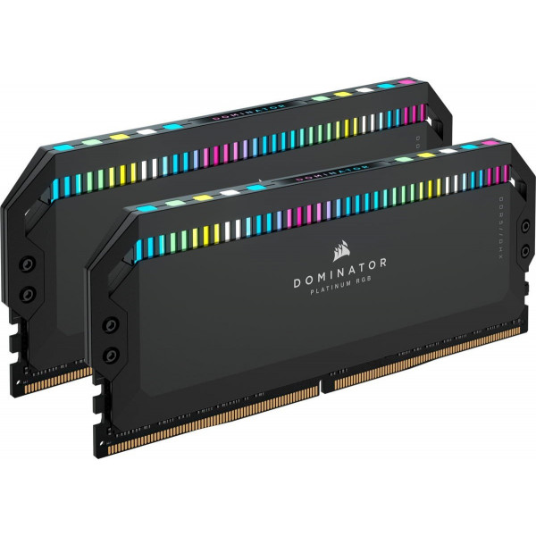 Пам'ять для настільних комп'ютерів Corsair 64 GB (2x32GB) DDR5 6000 MHz DOMINATOR PLATINUM RGB (CMT64GX5M2B6000Z30)