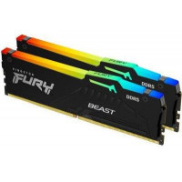 Пам'ять для настільних комп'ютерів Kingston FURY 64 GB (2x32GB) DDR5 5600 MHz Beast RGB (KF556C40BBAK2-64)