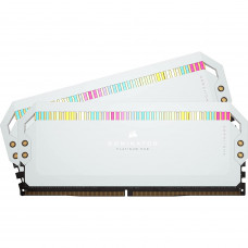 Память для настольных компьютеров Corsair 32GB (2x16GB) DDR5 6200MHz Dominator Platinum RGB White (CMT32GX5M2X6200C36W)