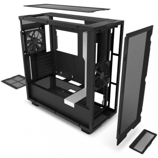Корпус NZXT H7 Flow Black/White (CM-H71FG-01)