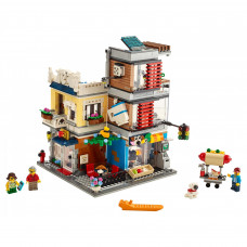 Блоковый конструктор LEGO Creator Зоомагазин и кафе в центре города (31097)